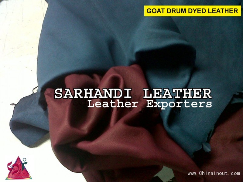 Goat Drum Dyed Leather