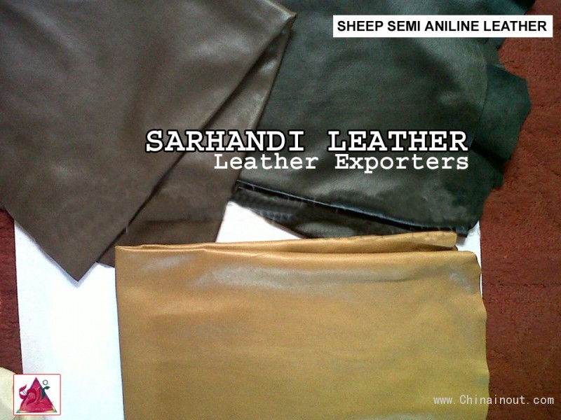 Sheep Semi Aniline Leather