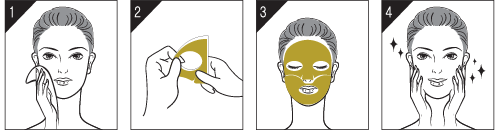 Gold Hydrogel Mask Pack 3