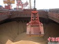 中国盘锦港迎首艘进境粮食船，载5万余吨巴西进口大豆